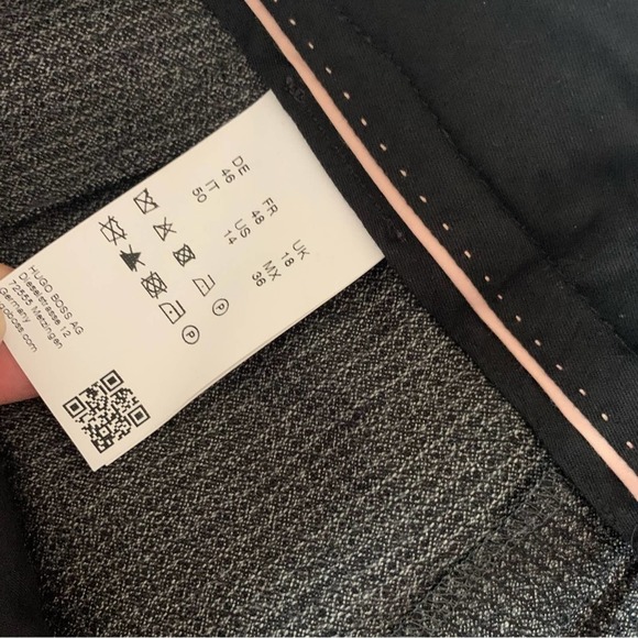 Hugo Boss Gray Tweed Cropped Pants - Picture 6 of 16